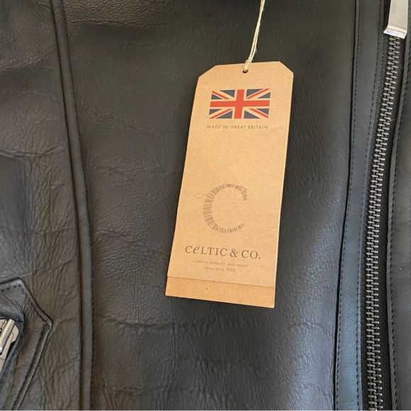 Celtic & Co. Sheepskin Biker Jacket US 4/UK 8 - Picture 7 of 14
